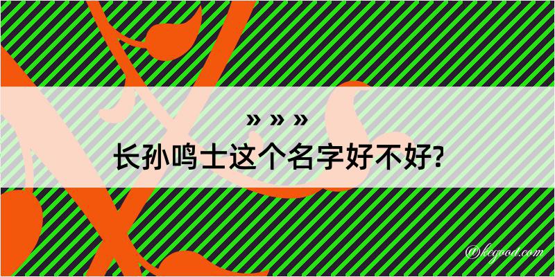 长孙鸣士这个名字好不好?