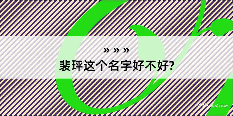 裴玶这个名字好不好?