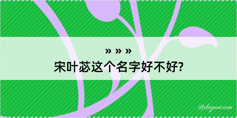 宋叶苾这个名字好不好?