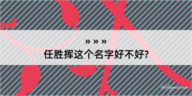 任胜挥这个名字好不好?