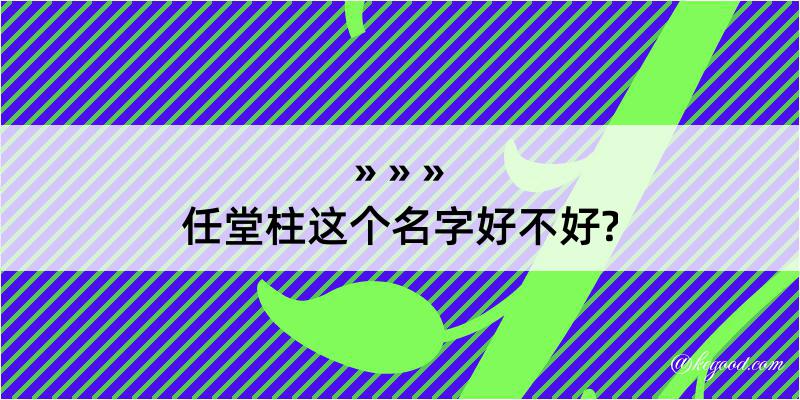 任堂柱这个名字好不好?