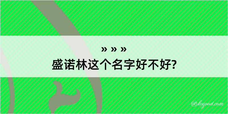 盛诺林这个名字好不好?