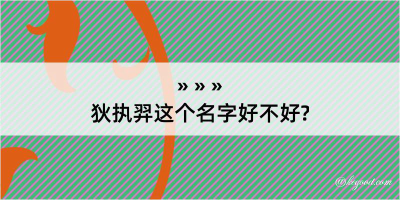 狄执羿这个名字好不好?