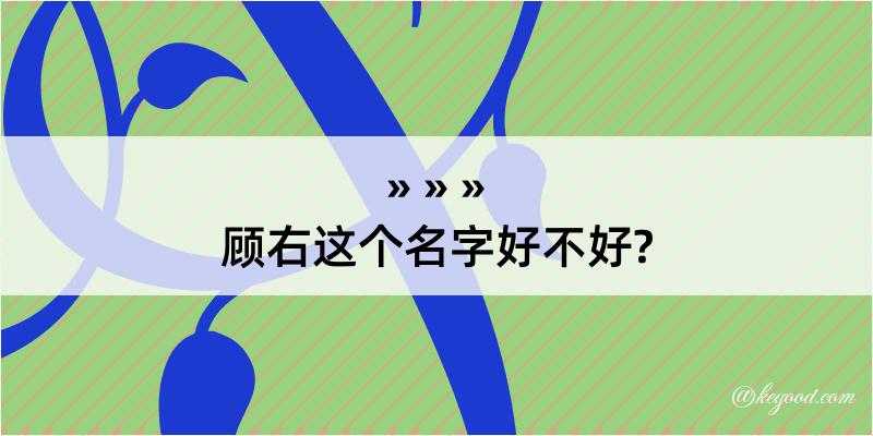 顾右这个名字好不好?