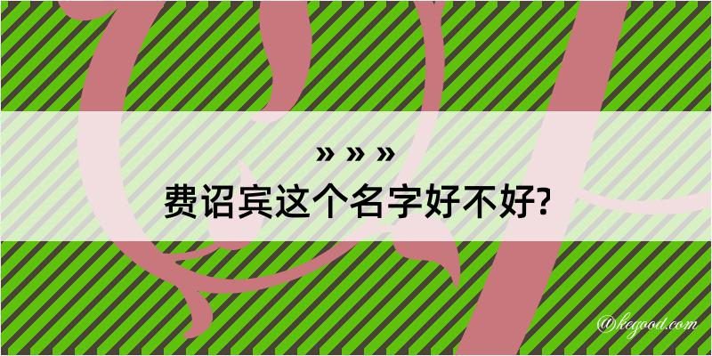 费诏宾这个名字好不好?