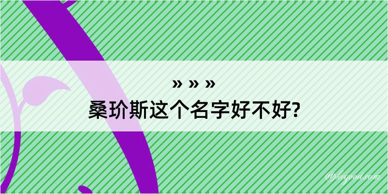 桑玠斯这个名字好不好?