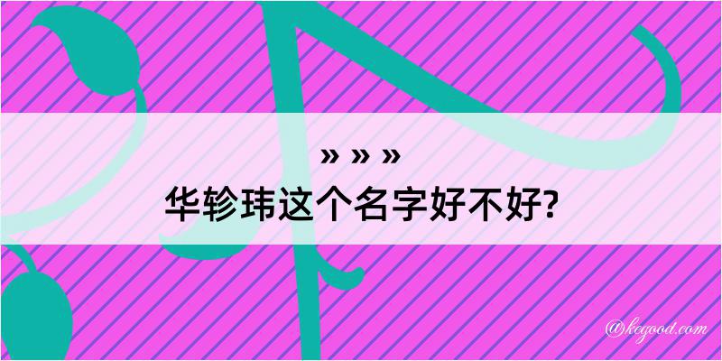 华轸玮这个名字好不好?