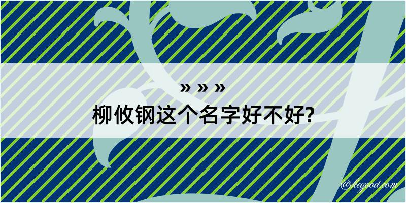 柳攸钢这个名字好不好?