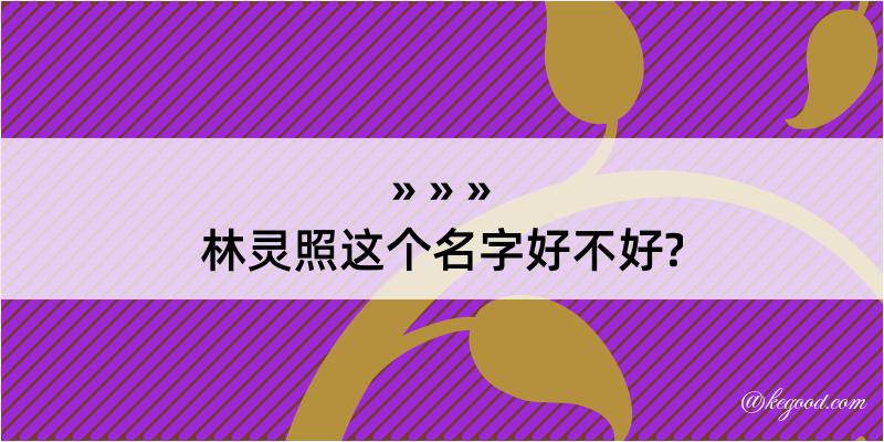 林灵照这个名字好不好?