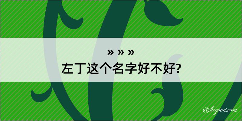 左丁这个名字好不好?