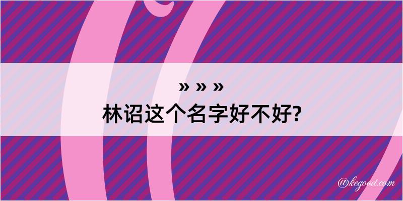 林诏这个名字好不好?