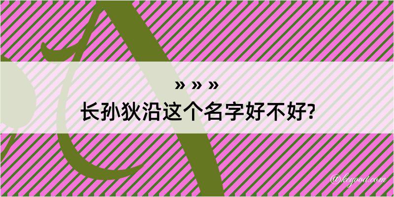 长孙狄沿这个名字好不好?