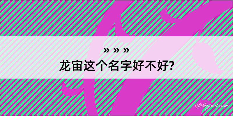 龙宙这个名字好不好?