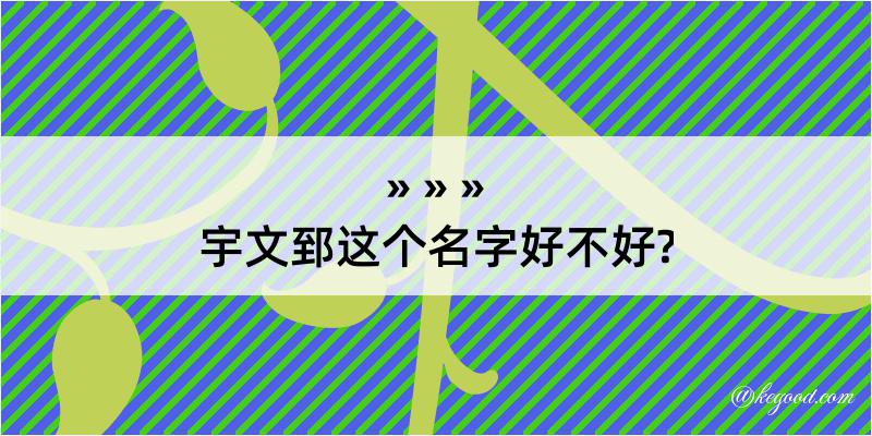 宇文郅这个名字好不好?