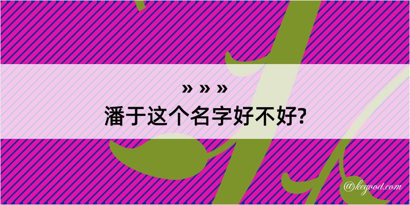 潘于这个名字好不好?