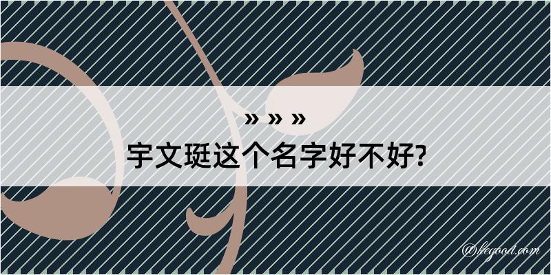 宇文珽这个名字好不好?