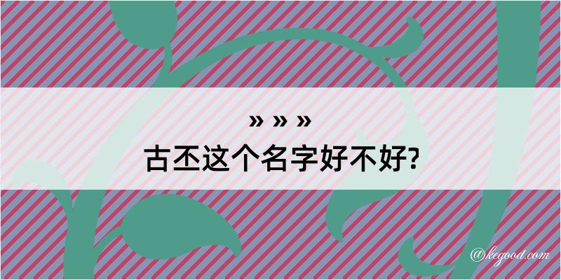 古丕这个名字好不好?