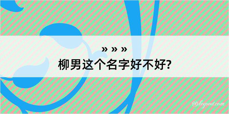 柳男这个名字好不好?