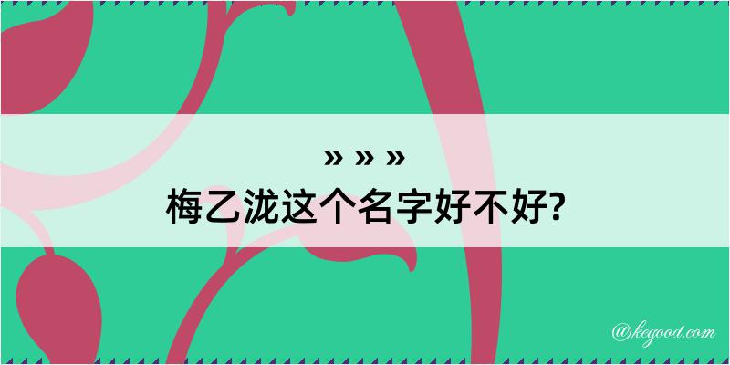 梅乙泷这个名字好不好?