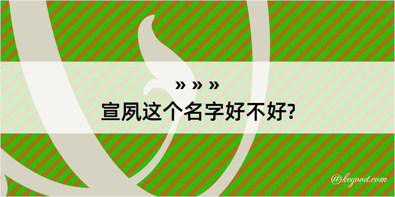 宣夙这个名字好不好?