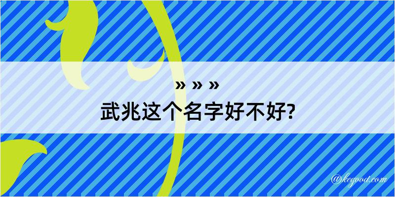 武兆这个名字好不好?