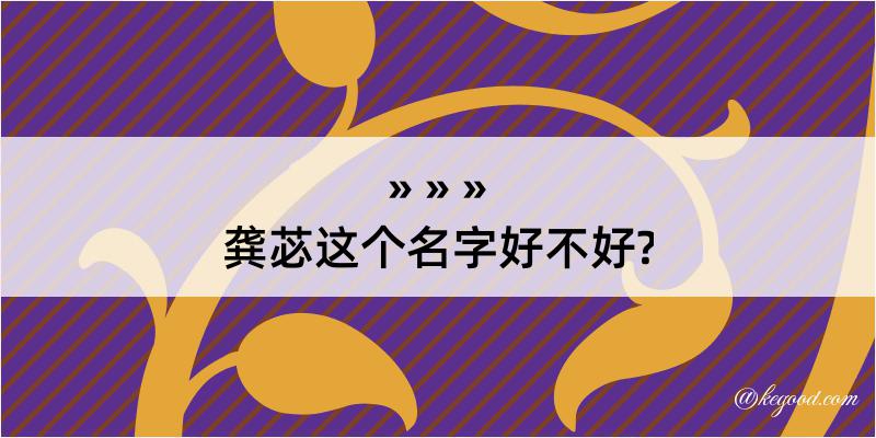 龚苾这个名字好不好?