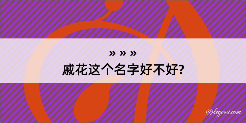 戚花这个名字好不好?