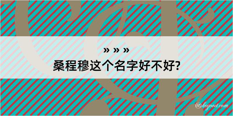 桑程穆这个名字好不好?