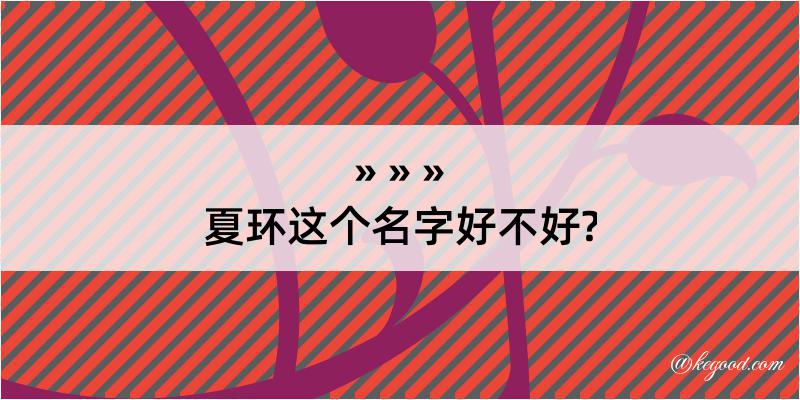 夏环这个名字好不好?