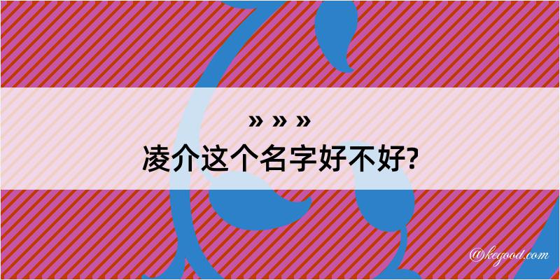 凌介这个名字好不好?