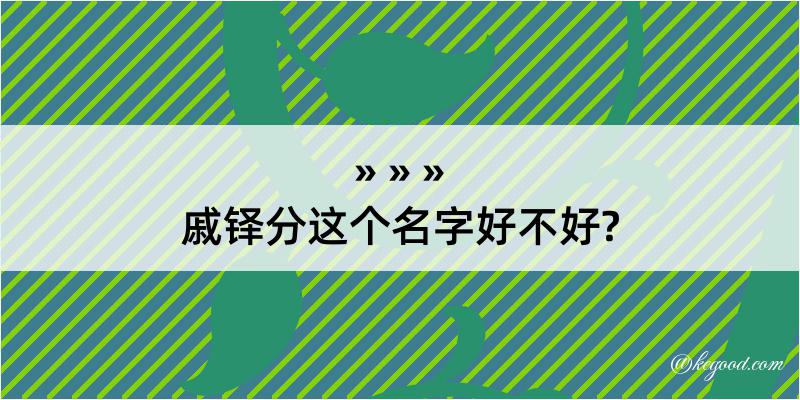 戚铎分这个名字好不好?