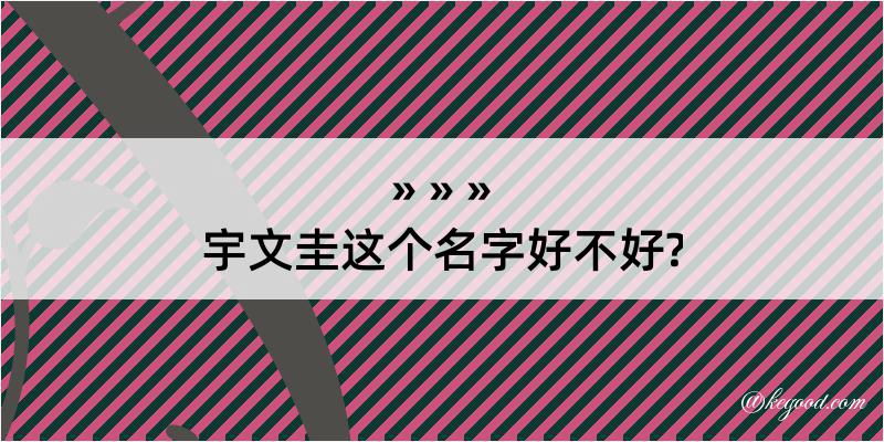 宇文圭这个名字好不好?