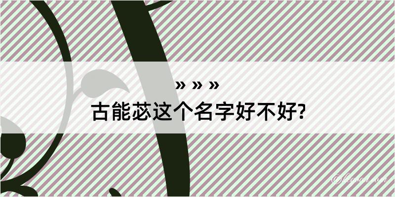 古能苾这个名字好不好?