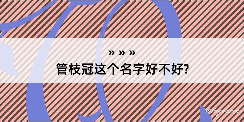 管枝冠这个名字好不好?