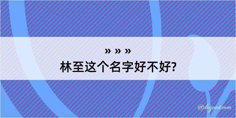 林至这个名字好不好?