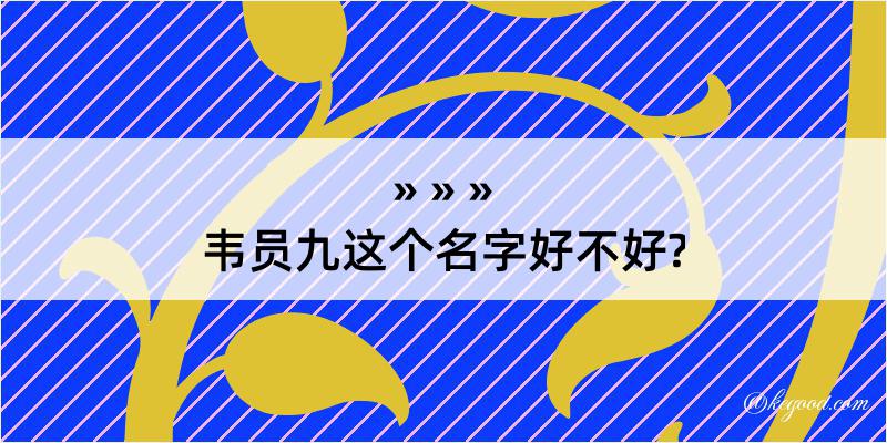 韦员九这个名字好不好?