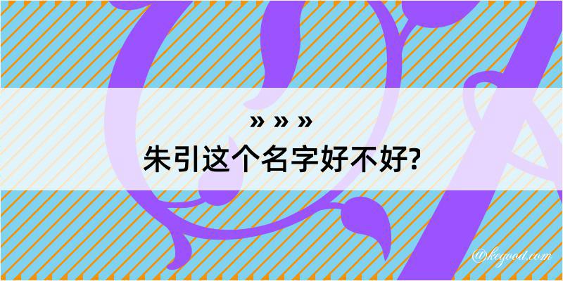 朱引这个名字好不好?