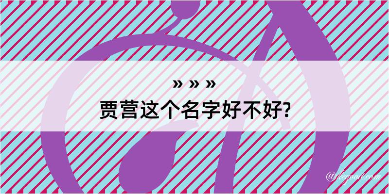 贾营这个名字好不好?