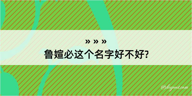 鲁媗必这个名字好不好?