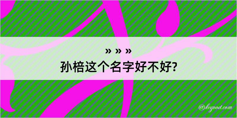 孙棓这个名字好不好?