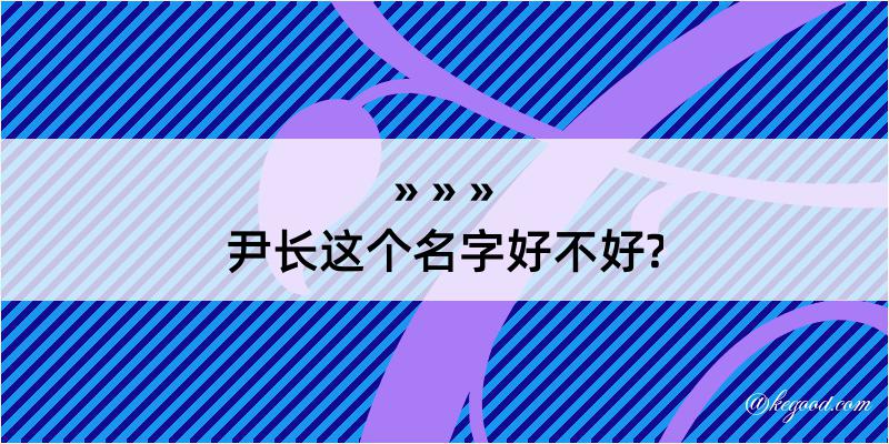 尹长这个名字好不好?