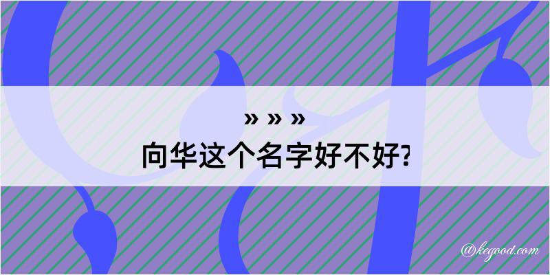 向华这个名字好不好?