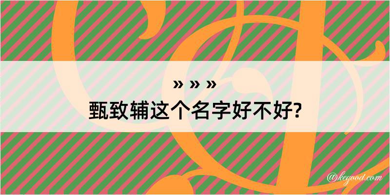 甄致辅这个名字好不好?