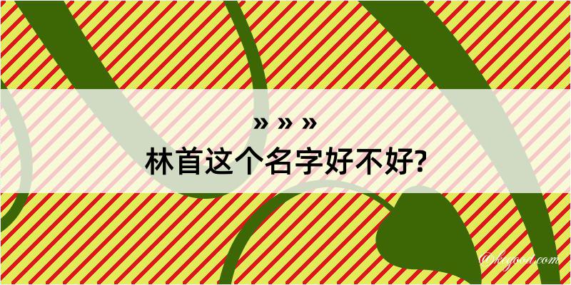 林首这个名字好不好?