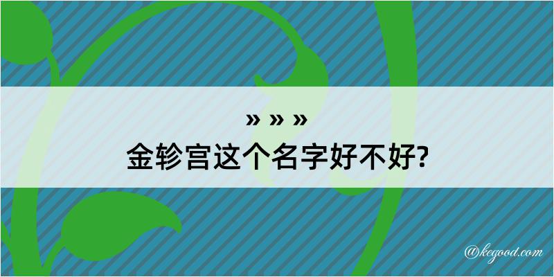 金轸宫这个名字好不好?