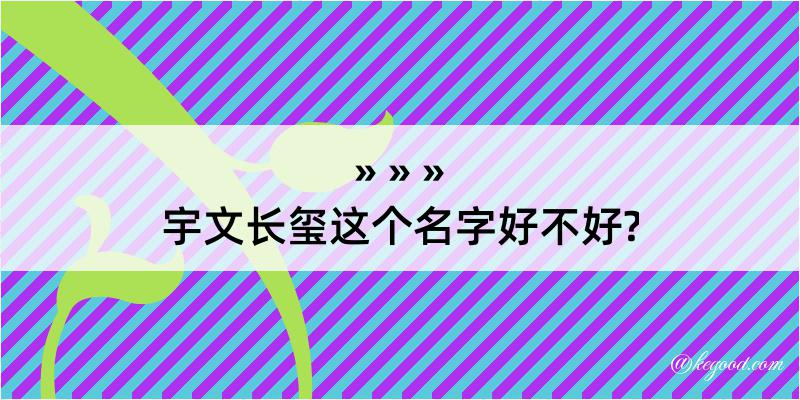 宇文长玺这个名字好不好?