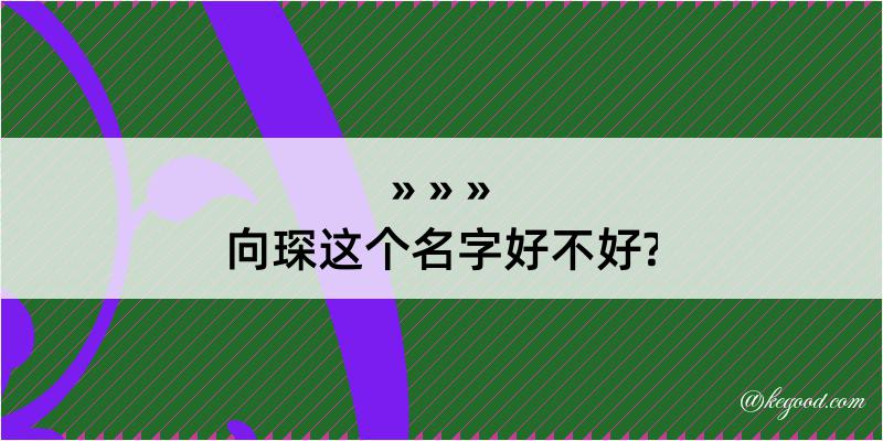 向琛这个名字好不好?