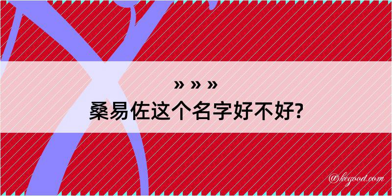 桑易佐这个名字好不好?