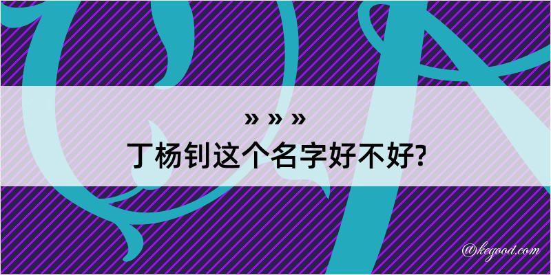 丁杨钊这个名字好不好?