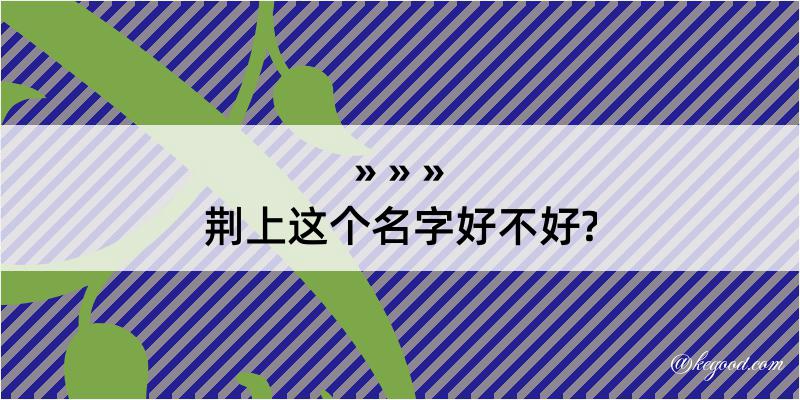 荆上这个名字好不好?